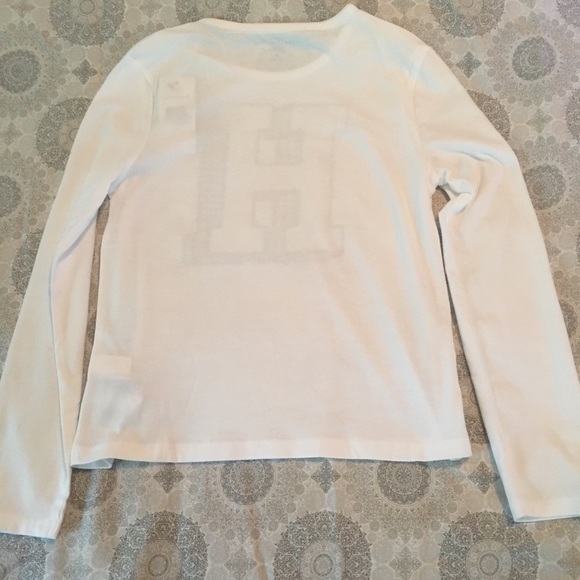 Girls Tommy Hilfiger logo tee white NWT sz M - Picture 2 of 2